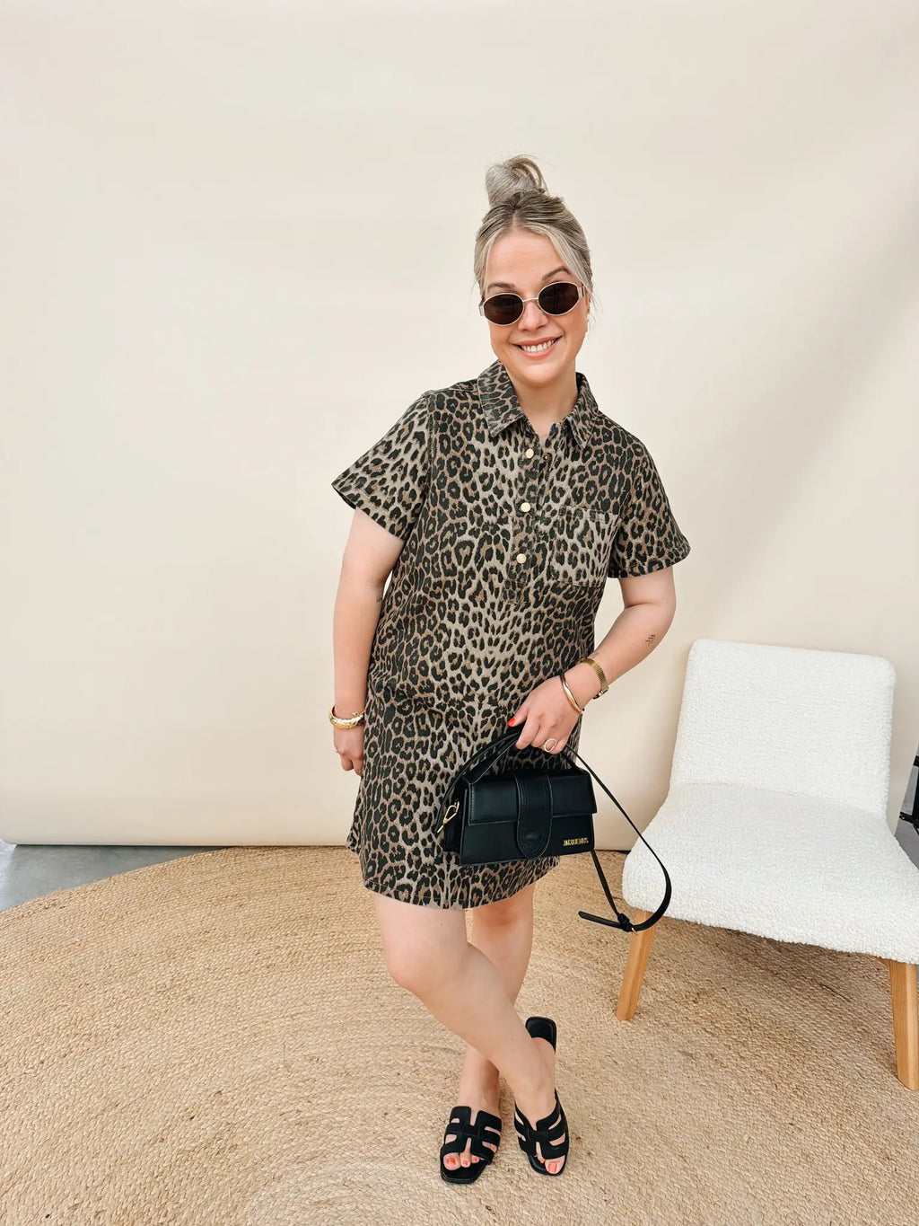 Rouane Leopard Jurk