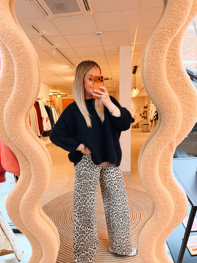Tinneke Leopard Wide Leg Jeans