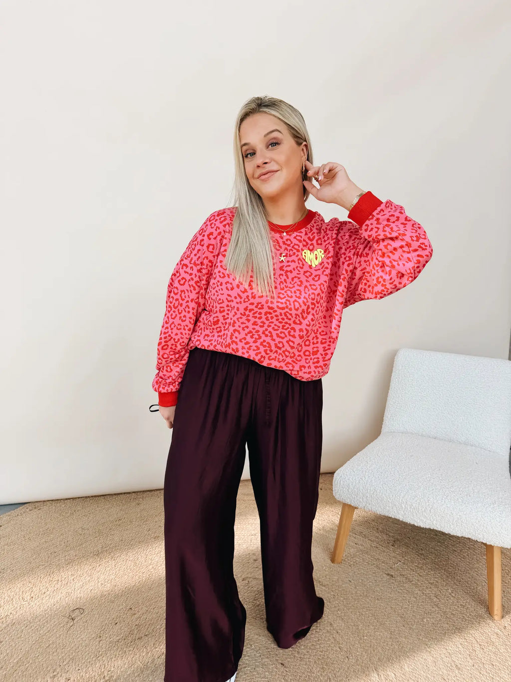 Sweatshirt Amor Leopard