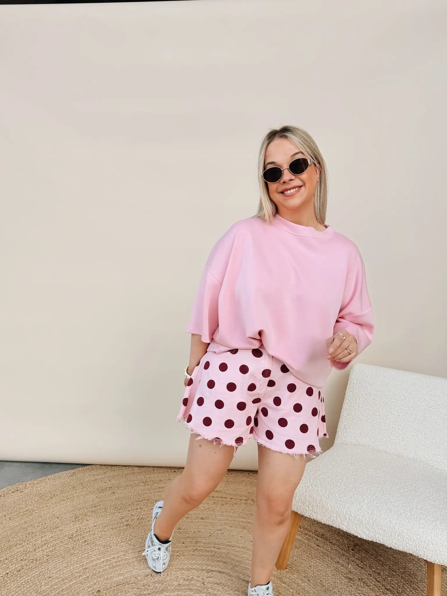 Poppie Dot Short Roze