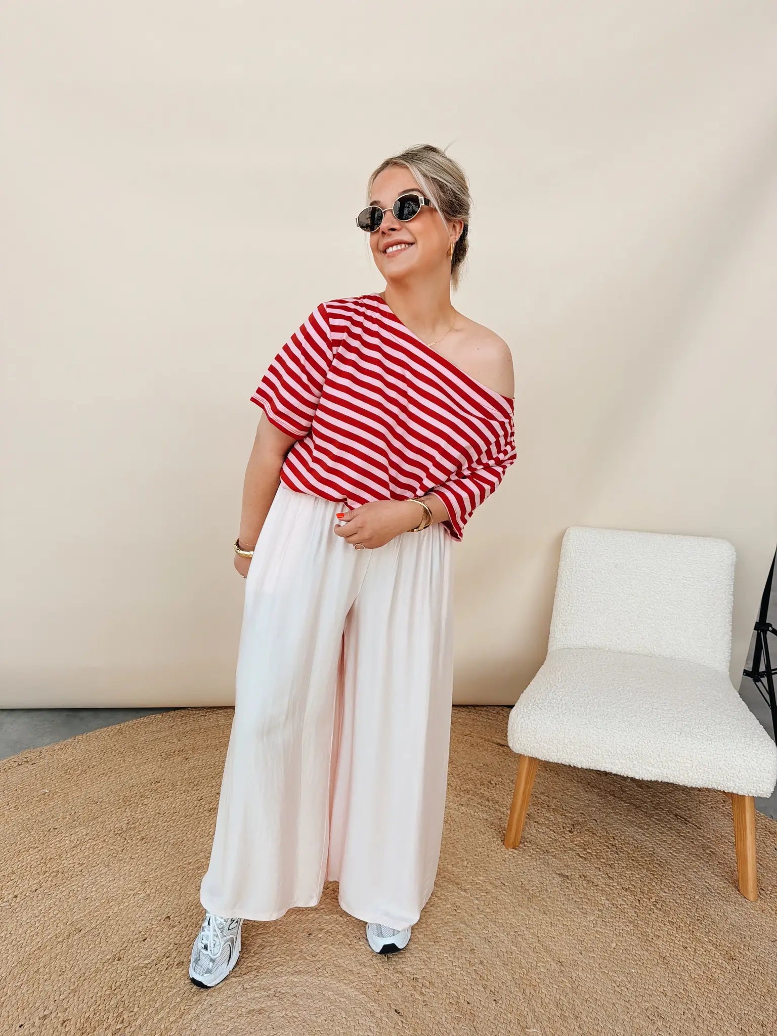 Loret Top Rose/Rood