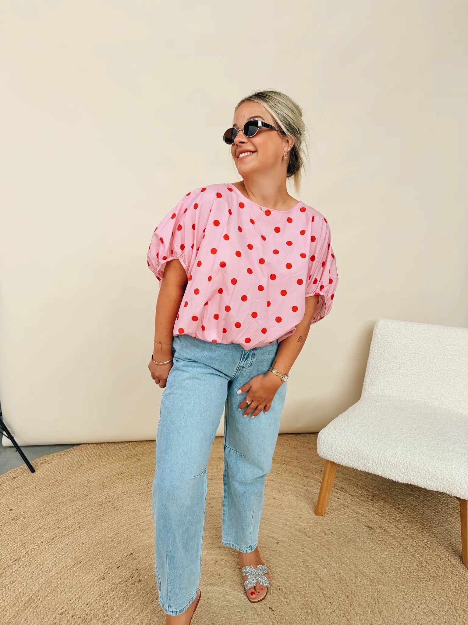Odette Dot Top Rose