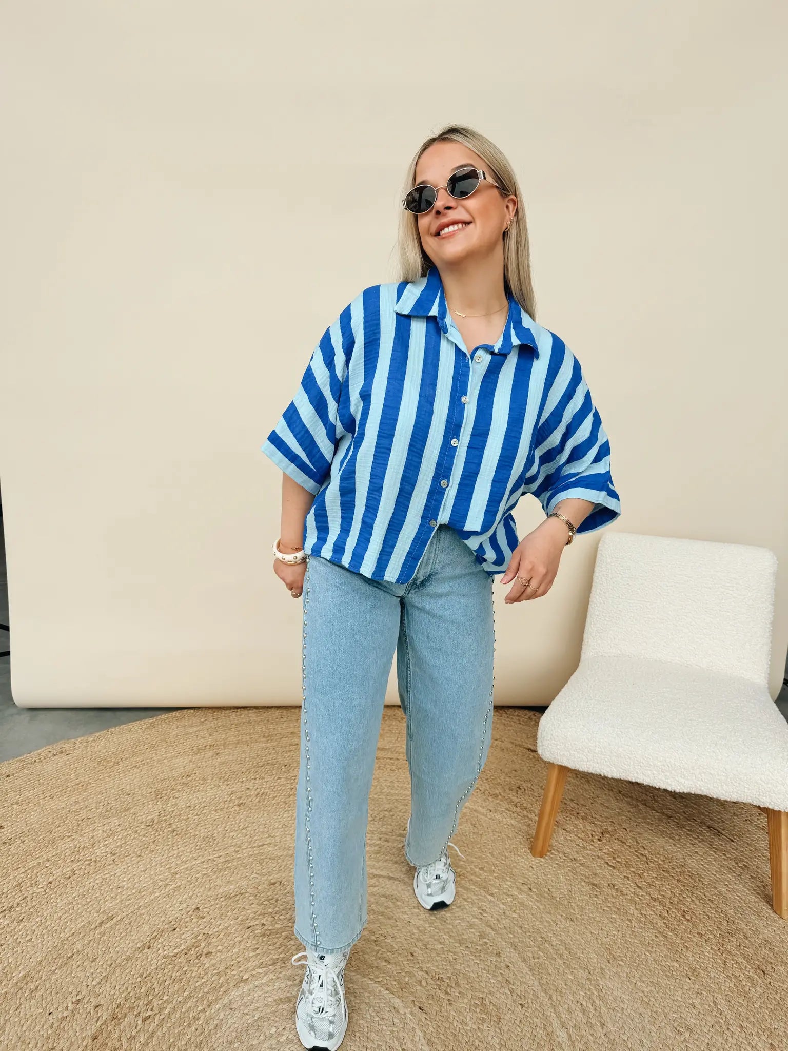 Nette Blouse Blauw