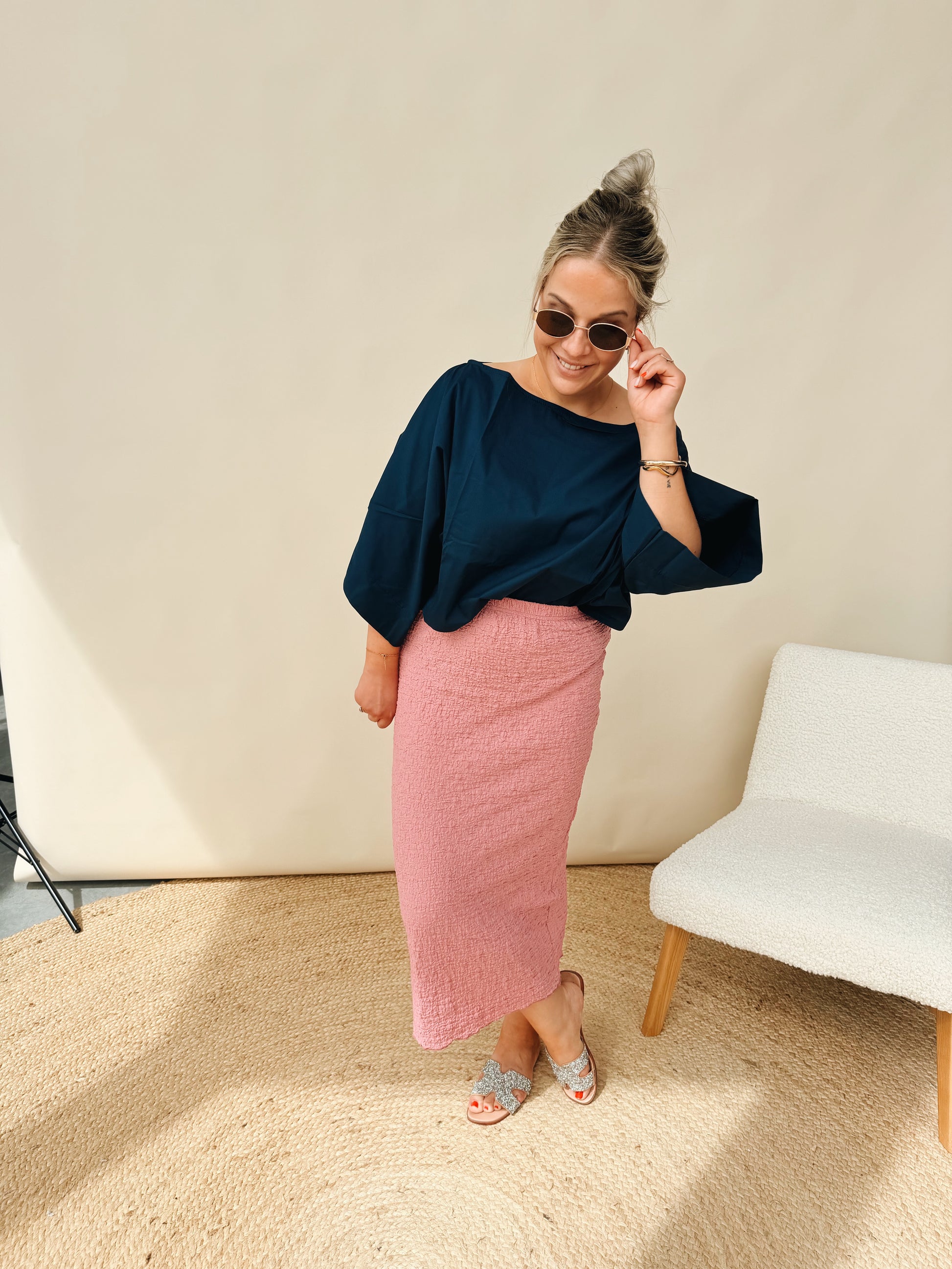 Lauranne Top Marineblauw