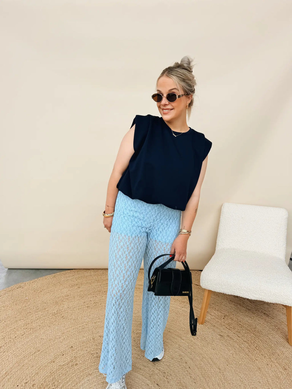 Babeth Top Marineblauw