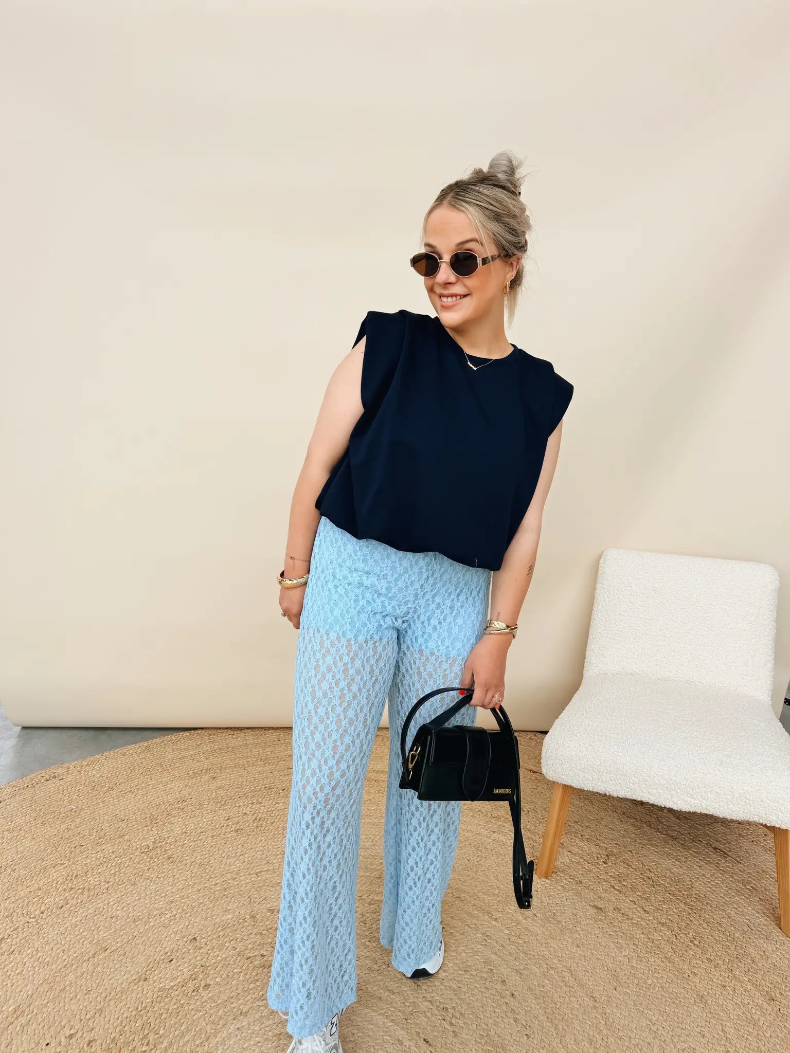 Babeth Top Marineblauw