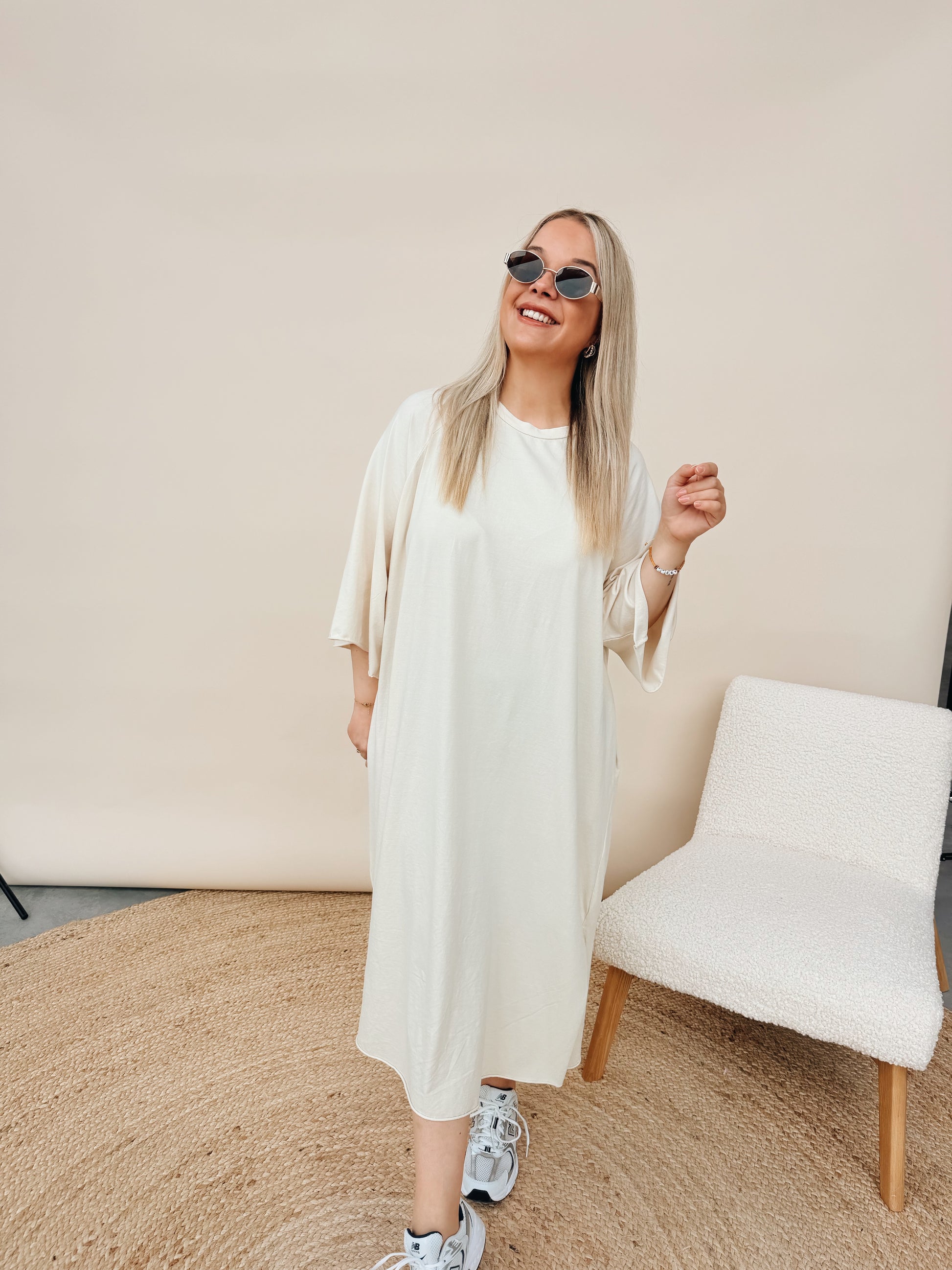 Isabella Dress Ecru