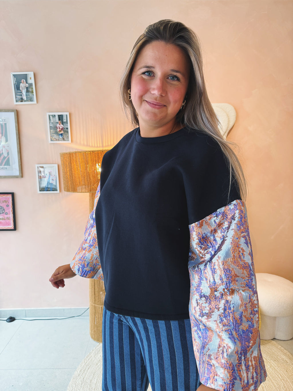 Gabin Top Grijs/Rose