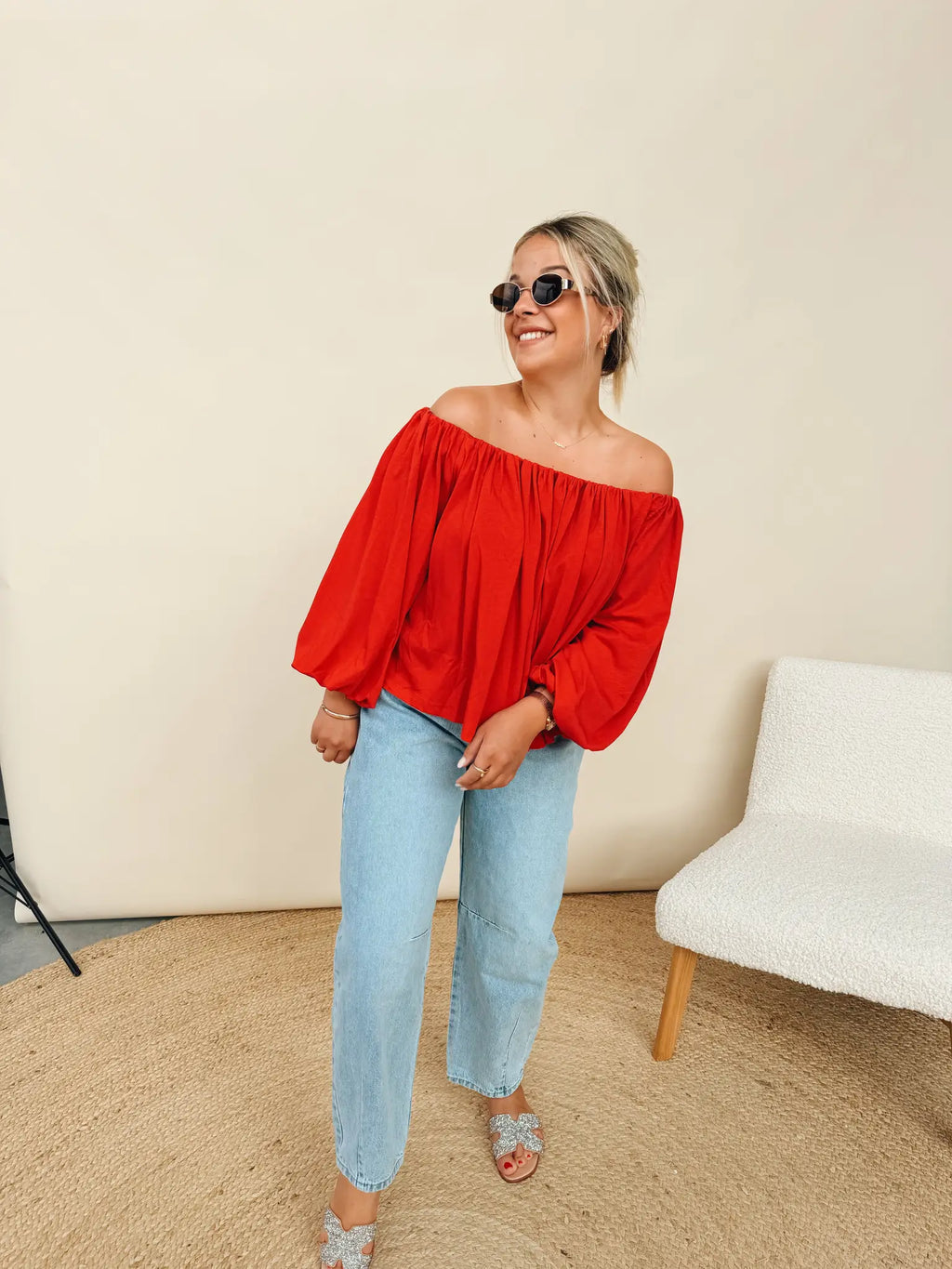 Madeleine Top Rood