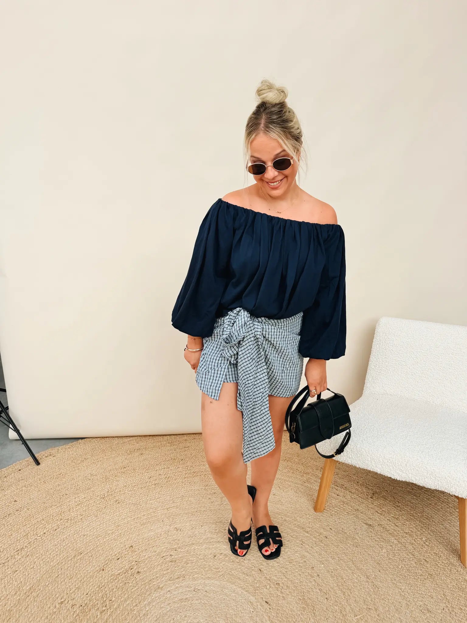 Madeleine Top Marineblauw