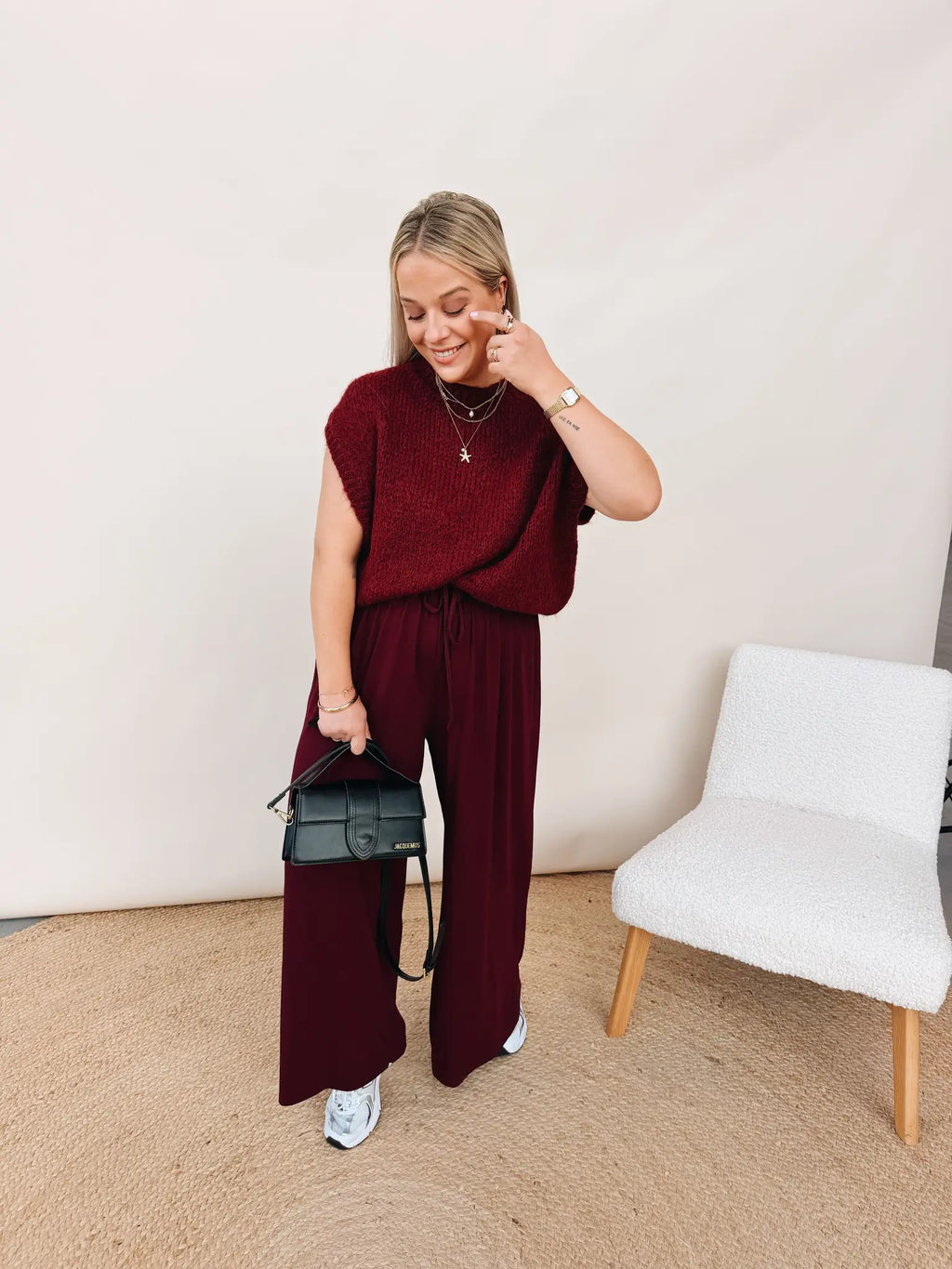 Ondine Pantalon Bordeaux