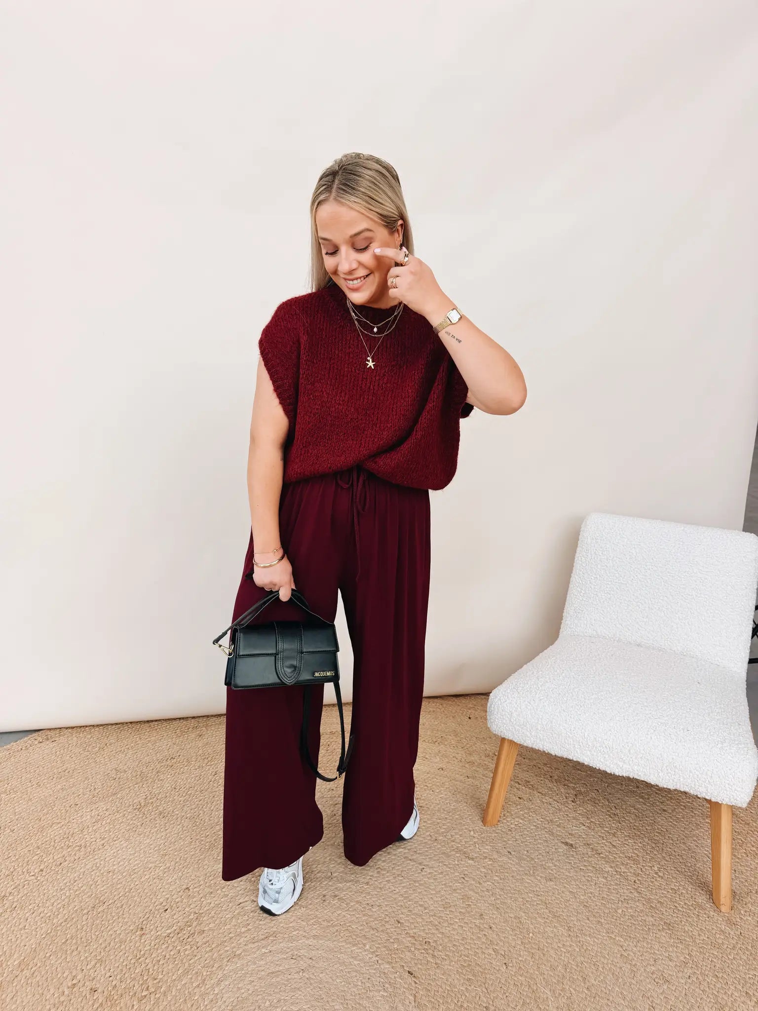 Ondine Pantalon Bordeaux