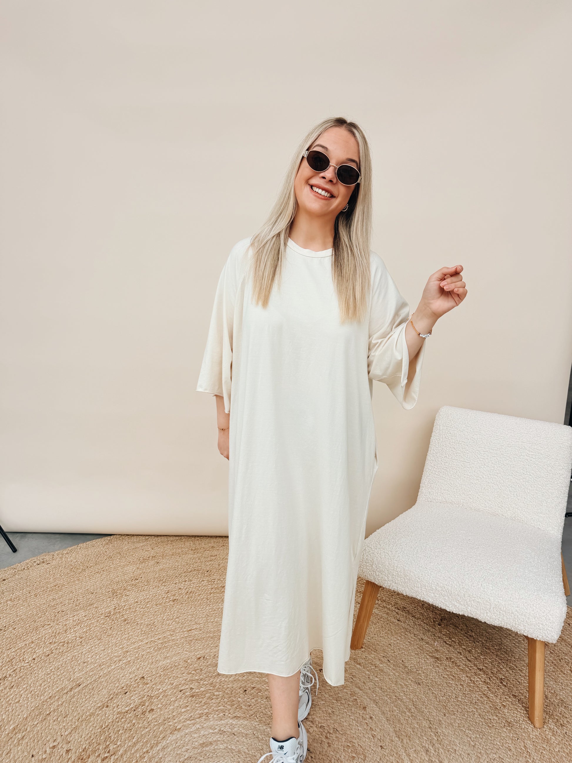 Isabella Dress Ecru