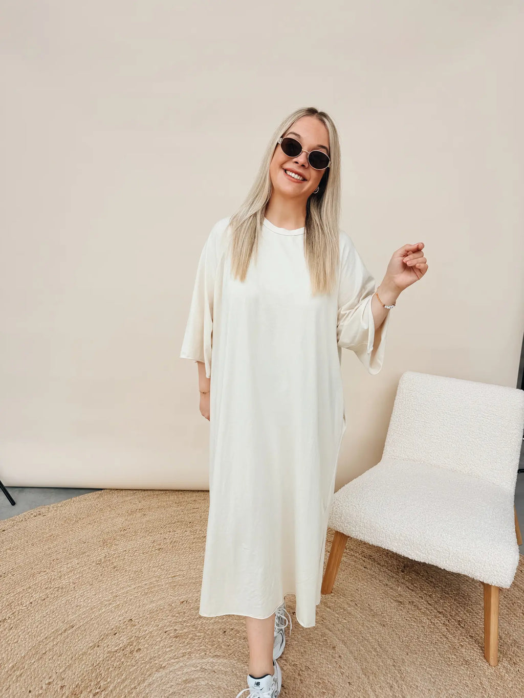 Isabella Dress Ecru