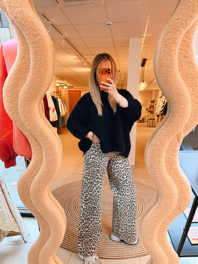 Tinneke Leopard Wide Leg Jeans
