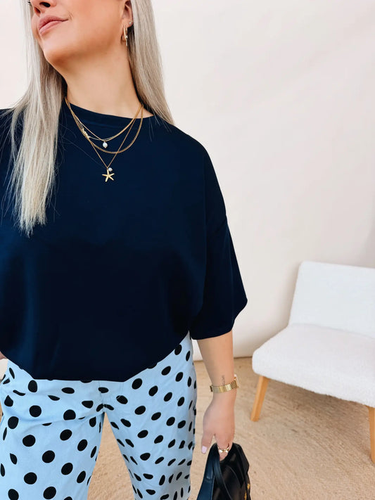 Berlinde Top Marineblauw