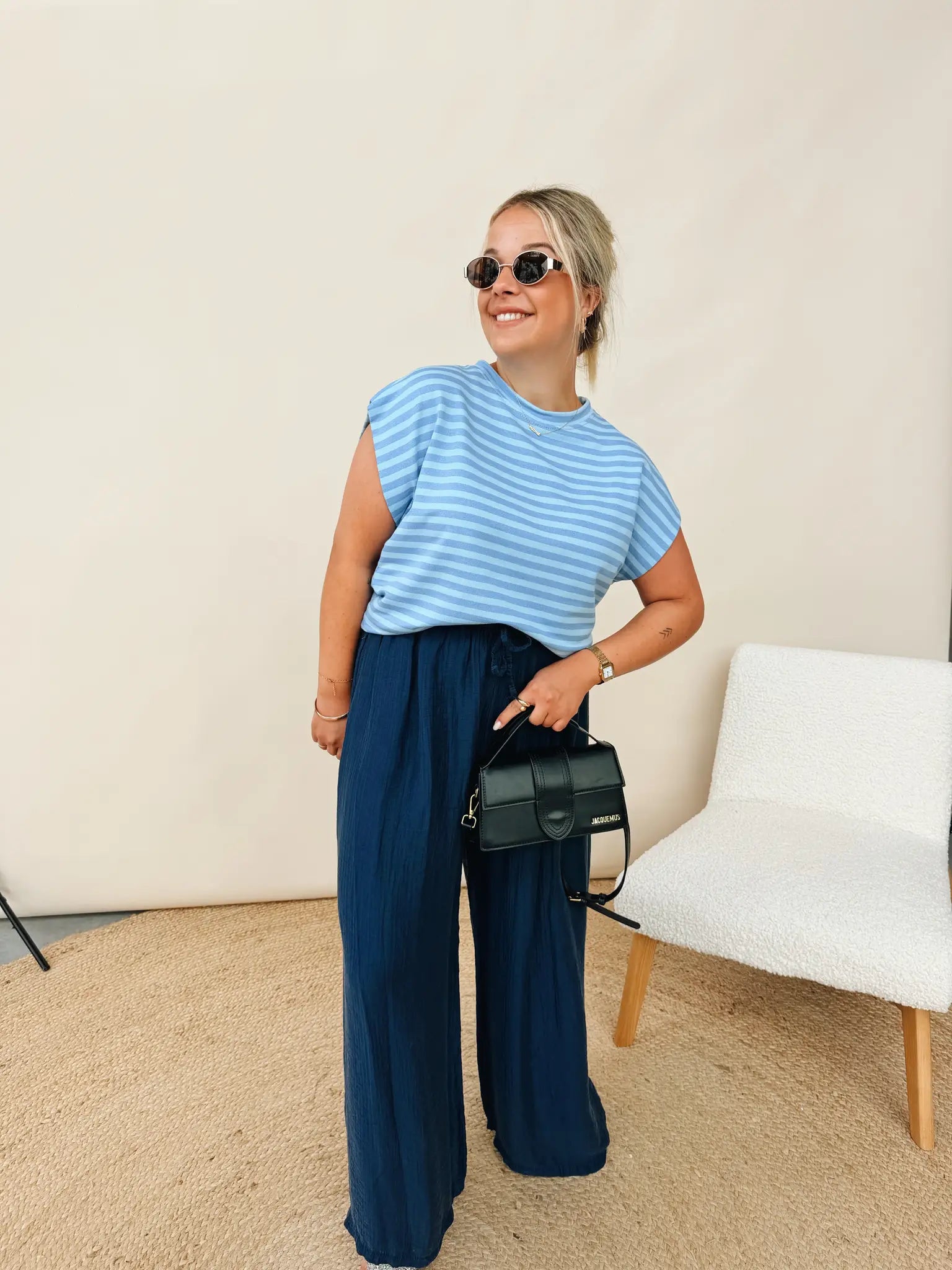 Zadie Top Babyblauw