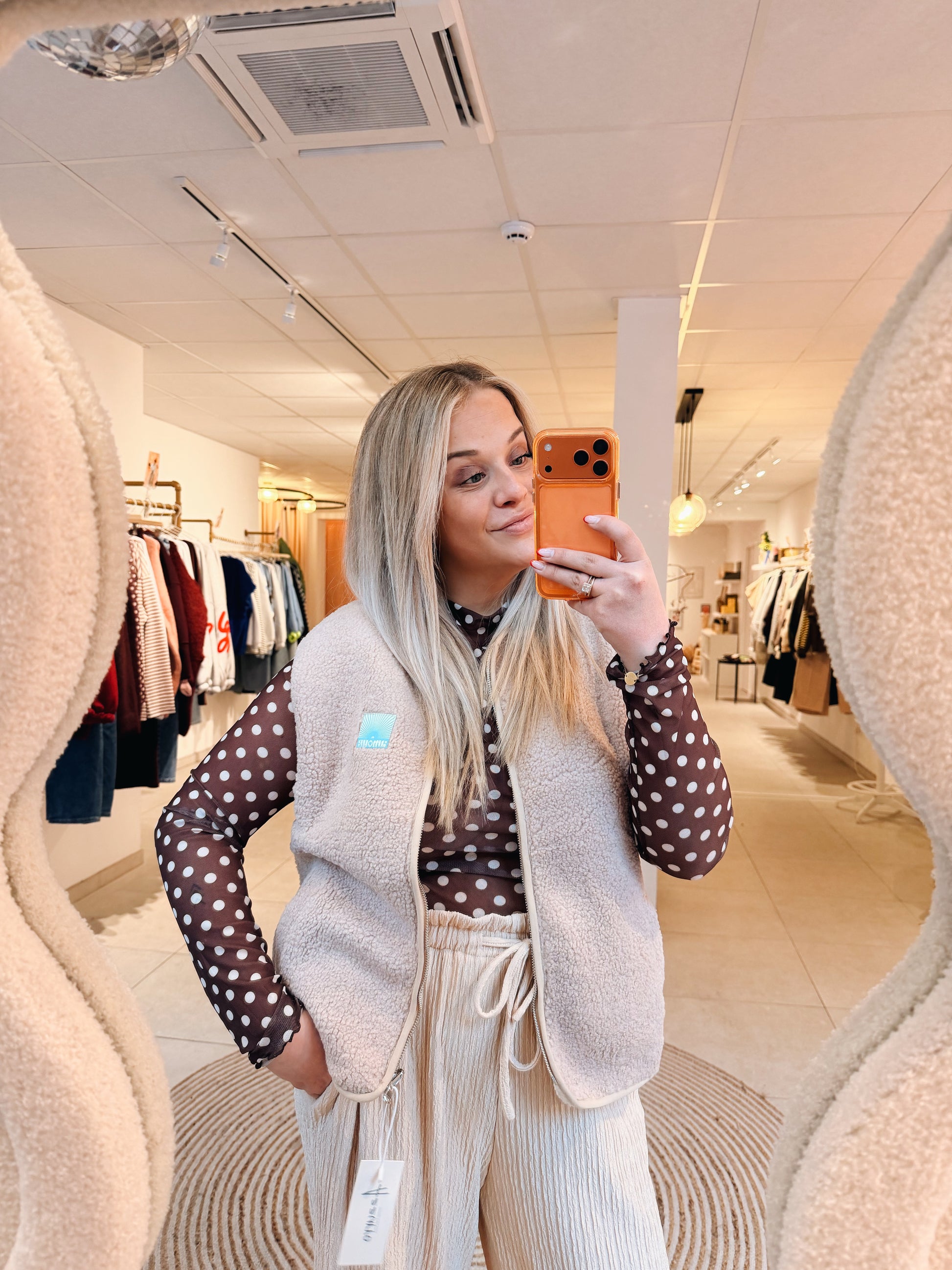 Lola Teddy Gilet Omkeerbaar