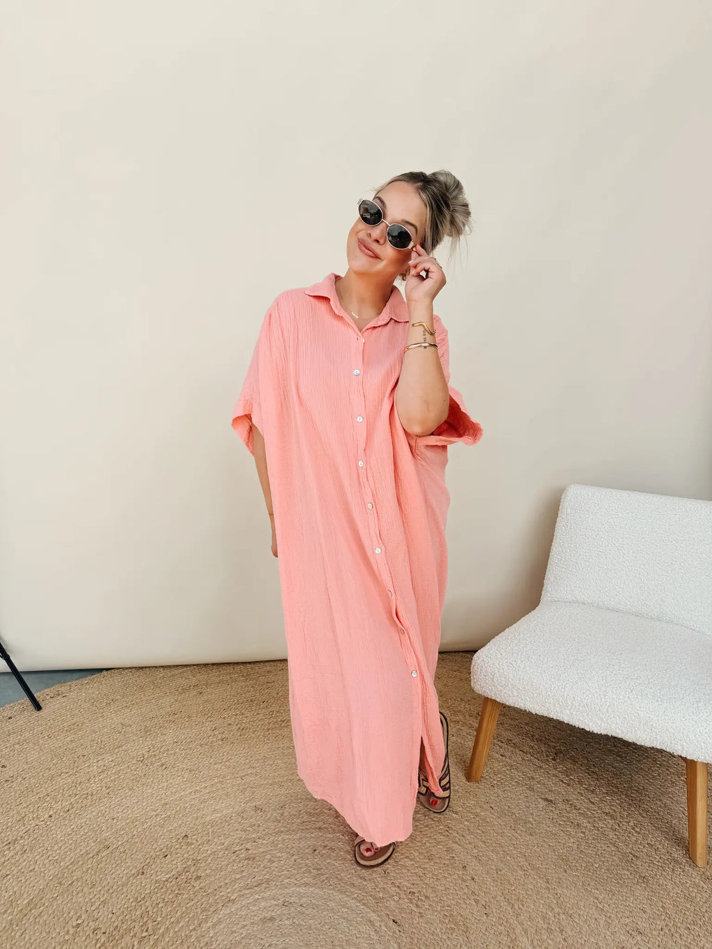 Mona Jurk Peach