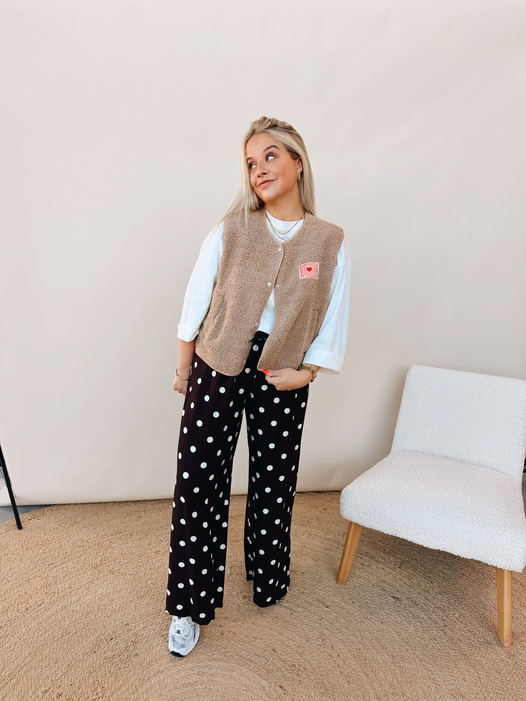 Celeste Dot Pantalon Choco
