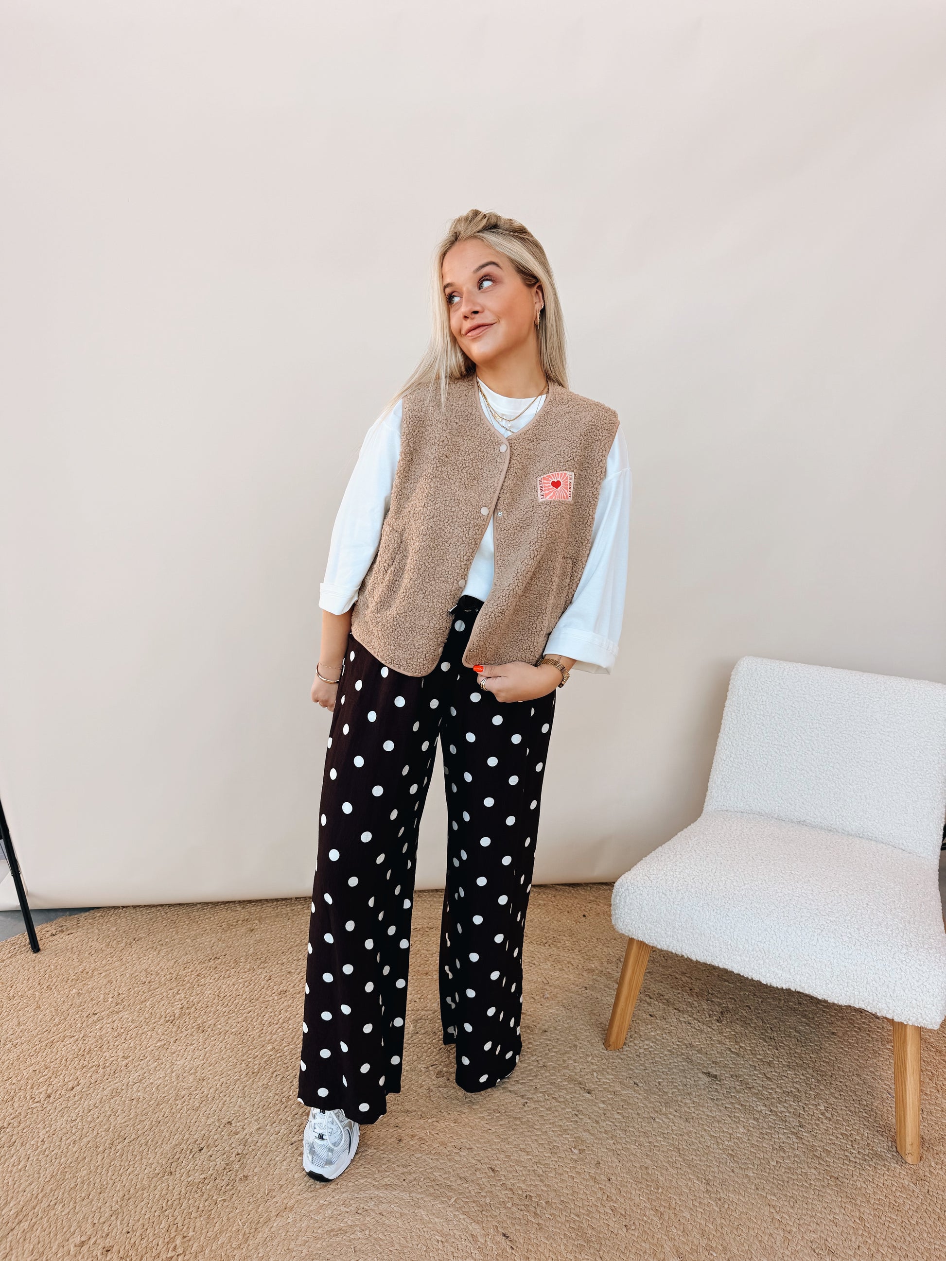 Celeste Dot Pantalon Choco