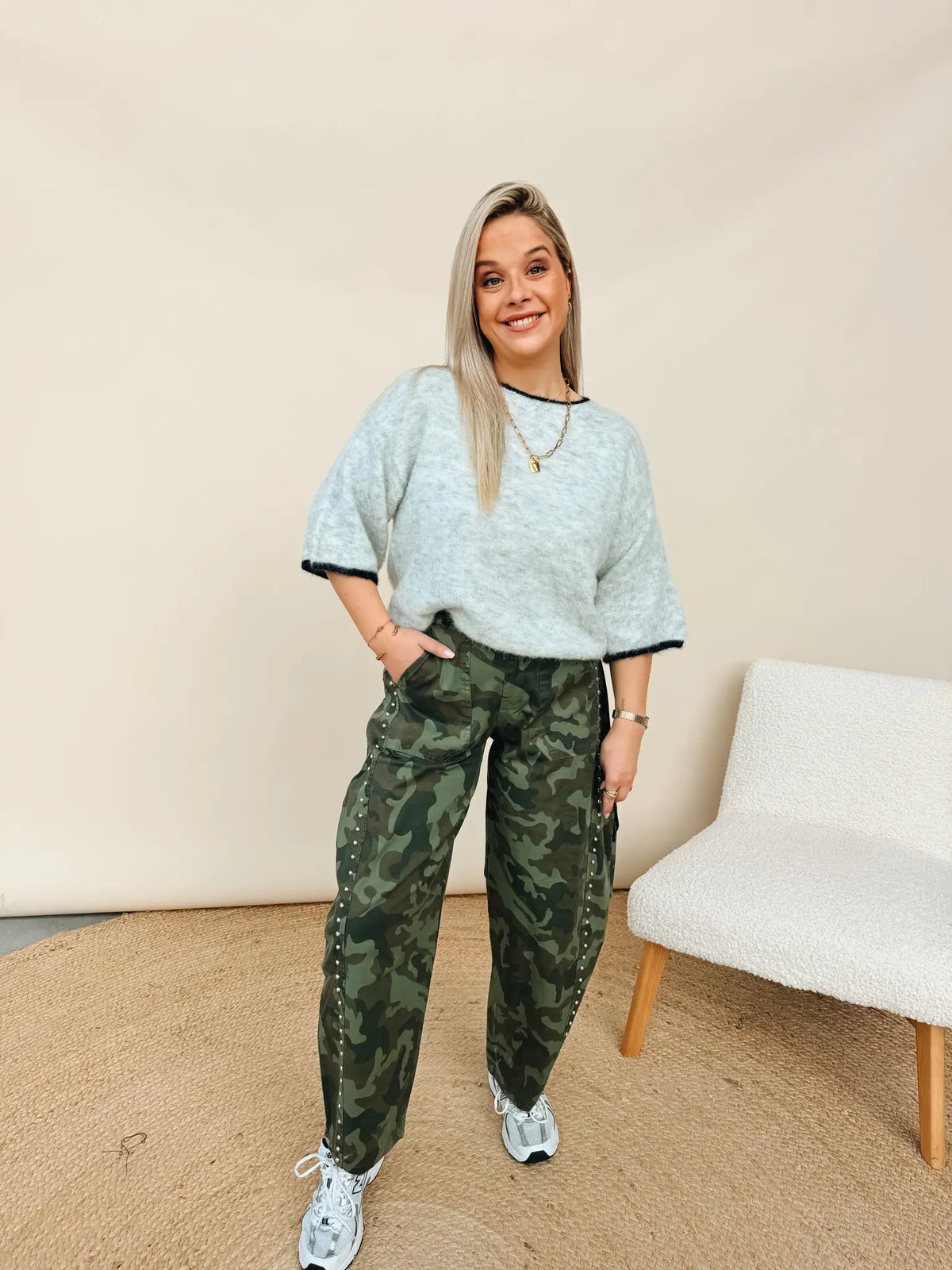 Paulana Army Jeans Studs Dark