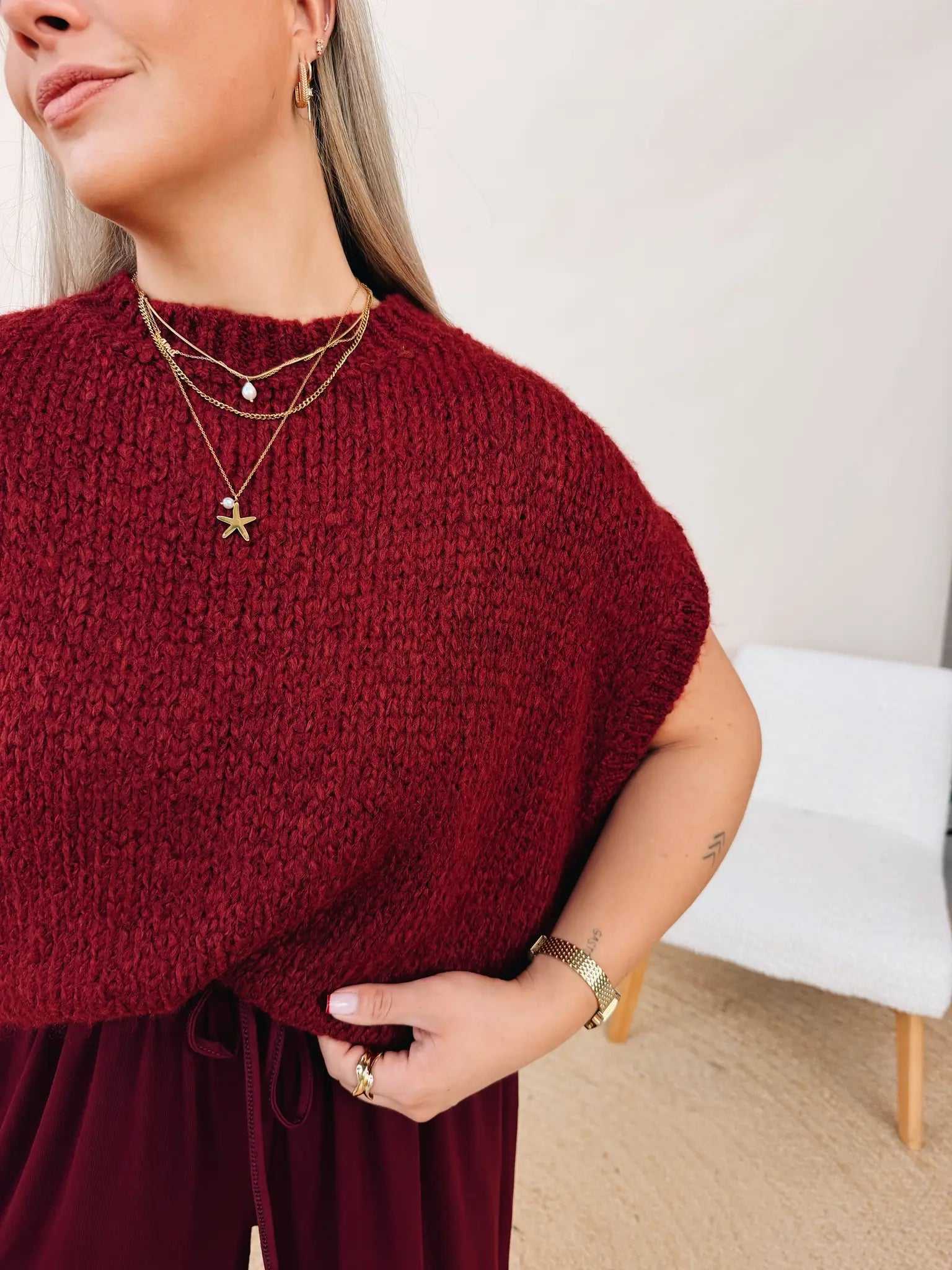 Apolline Knit Burgundy