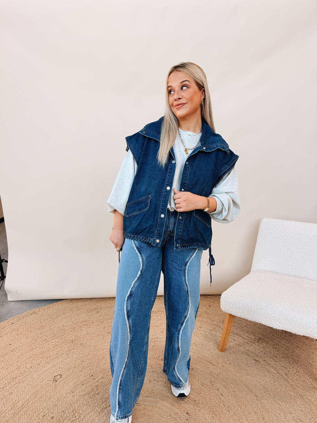 Lucie Jeans Jacket Navy