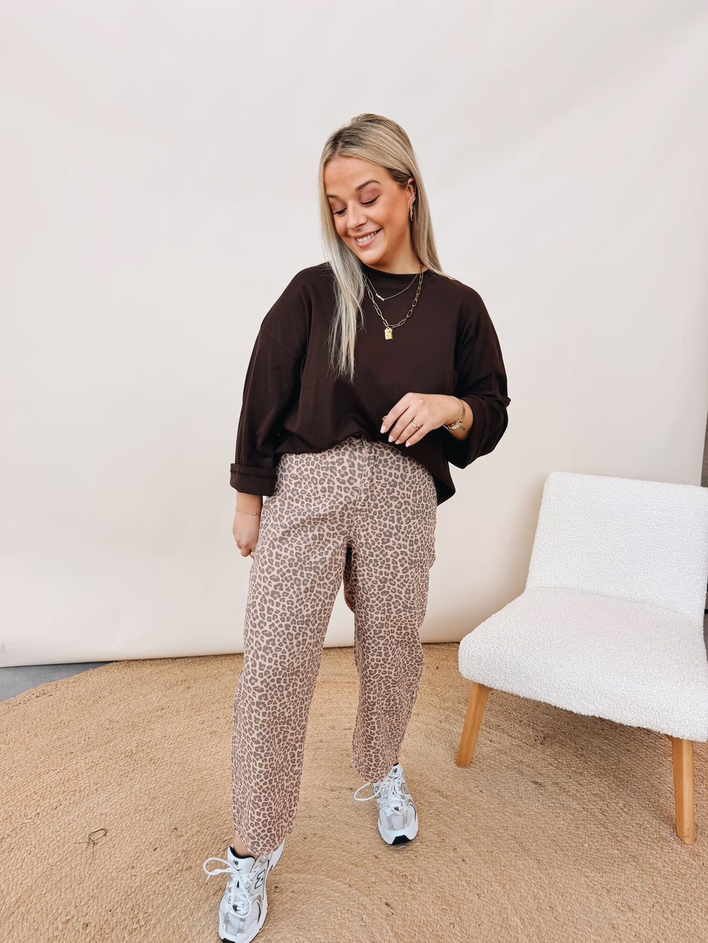 Ariane Leopard Pantalon