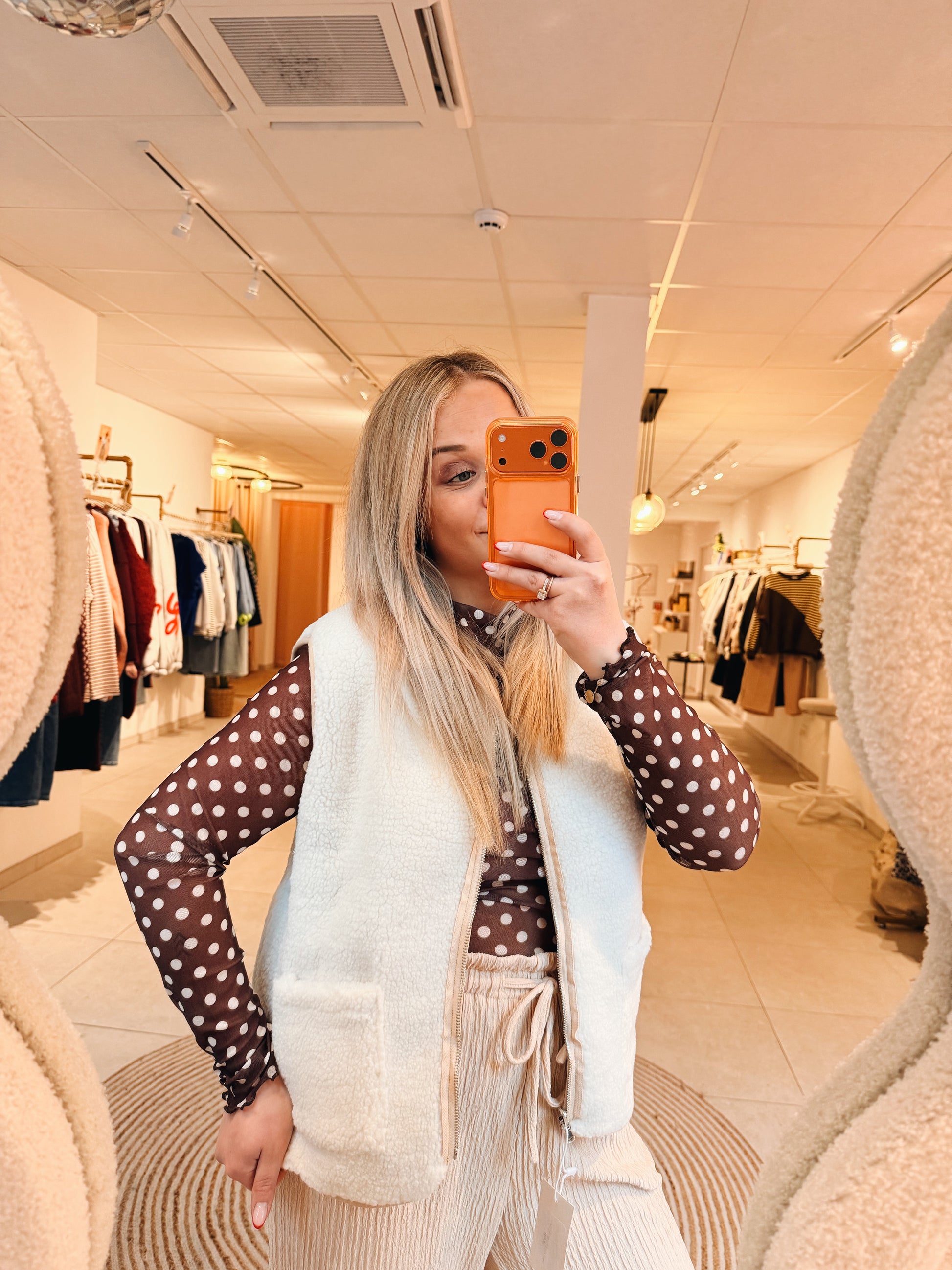 Lola Teddy Gilet Omkeerbaar