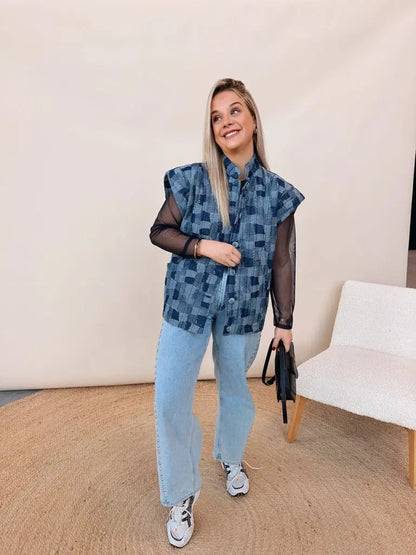 Roxane Patched Jeans Jacket