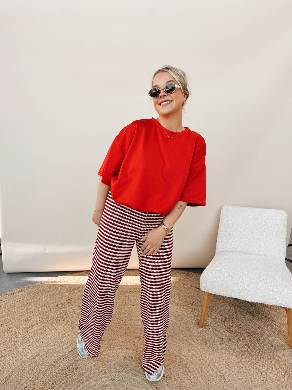 Berlinde Top Rood