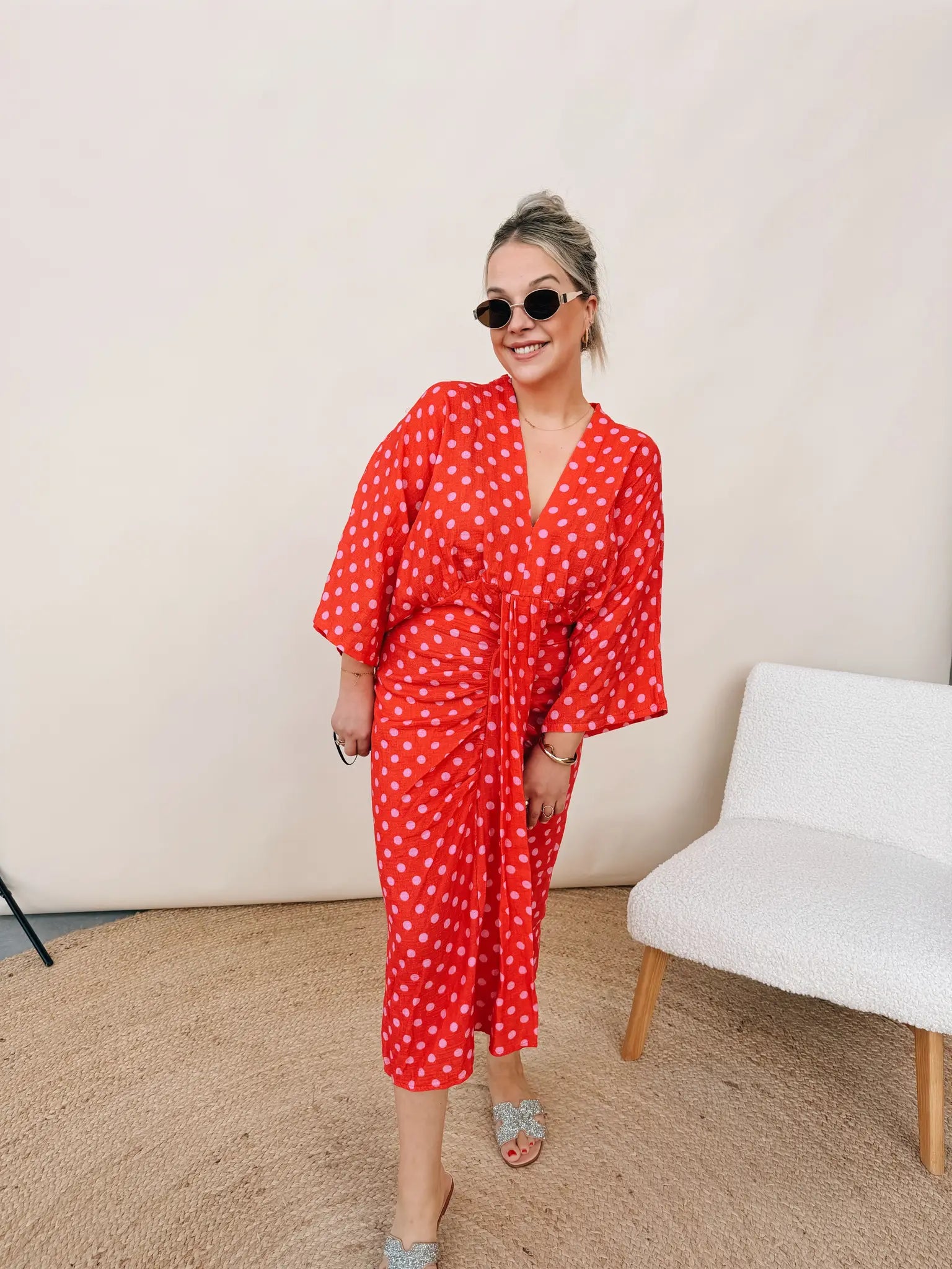 Kim Dot Jurk Rood