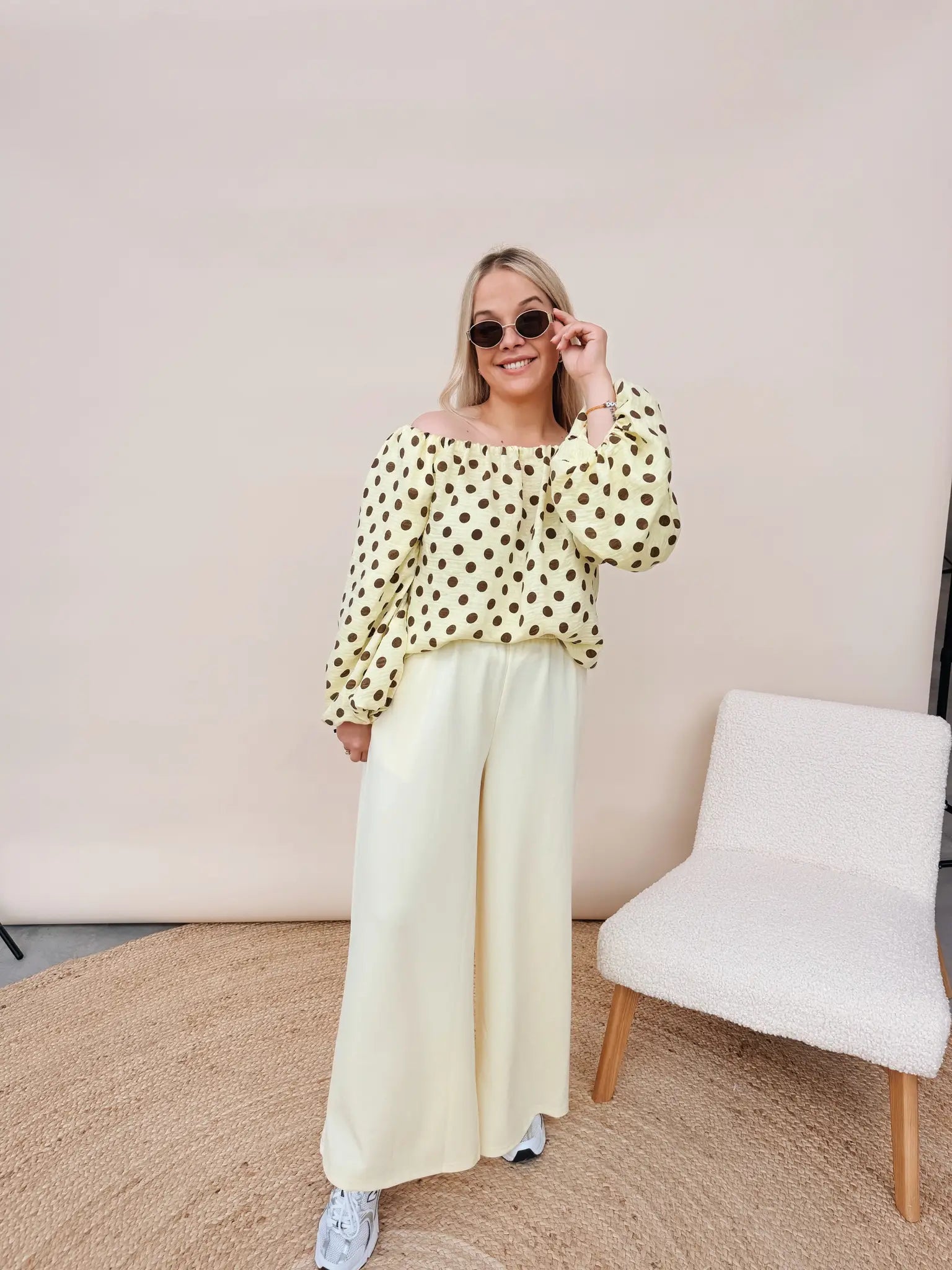 Clementine Pantalon Geel