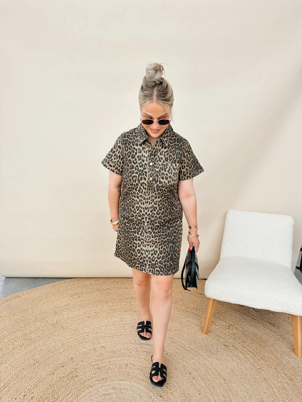 Rouane Leopard Jurk