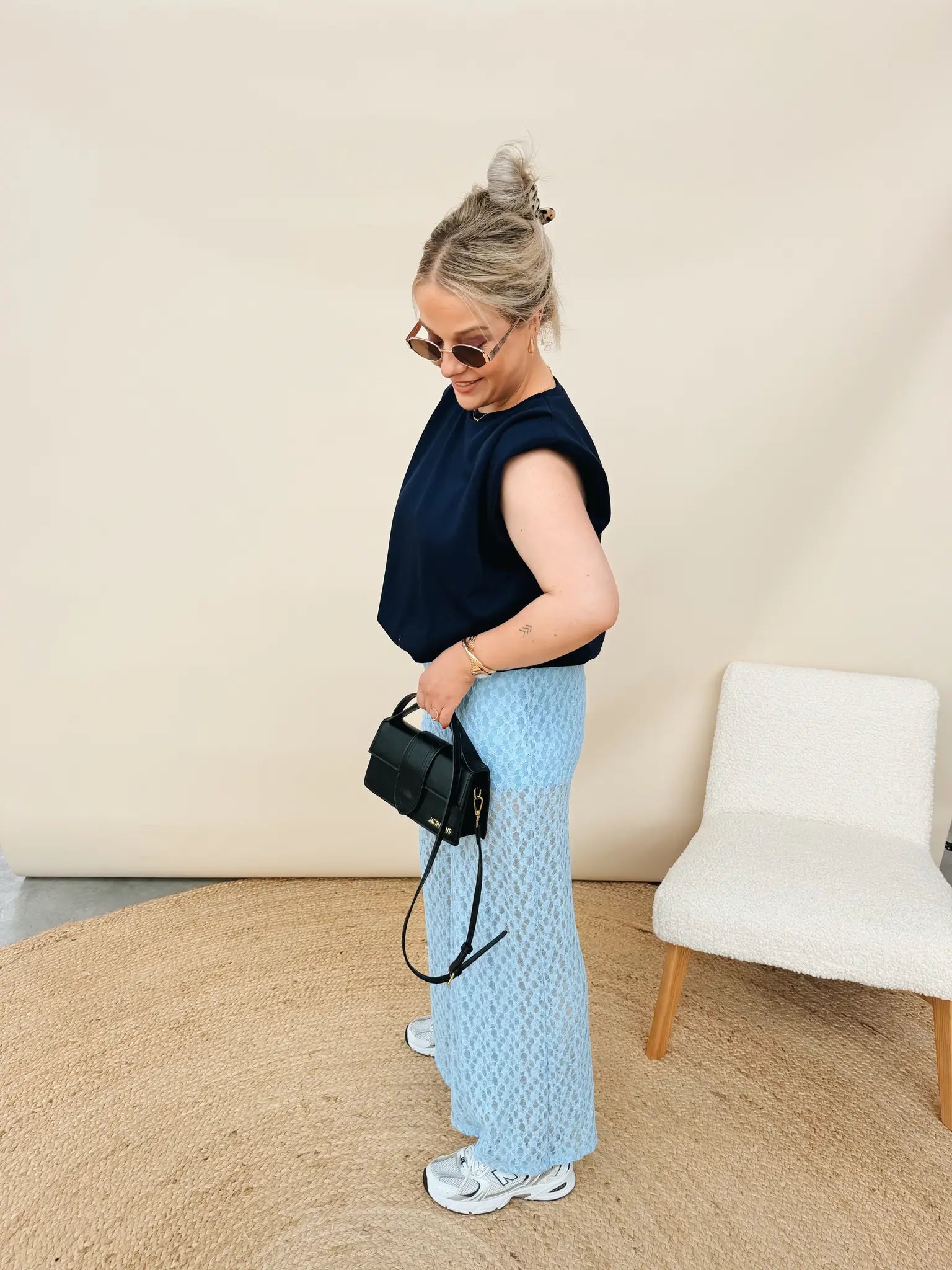 Babeth Top Marineblauw