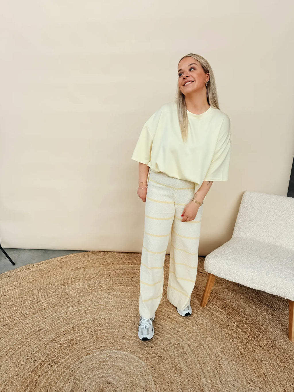 Claudine Pantalon Geel