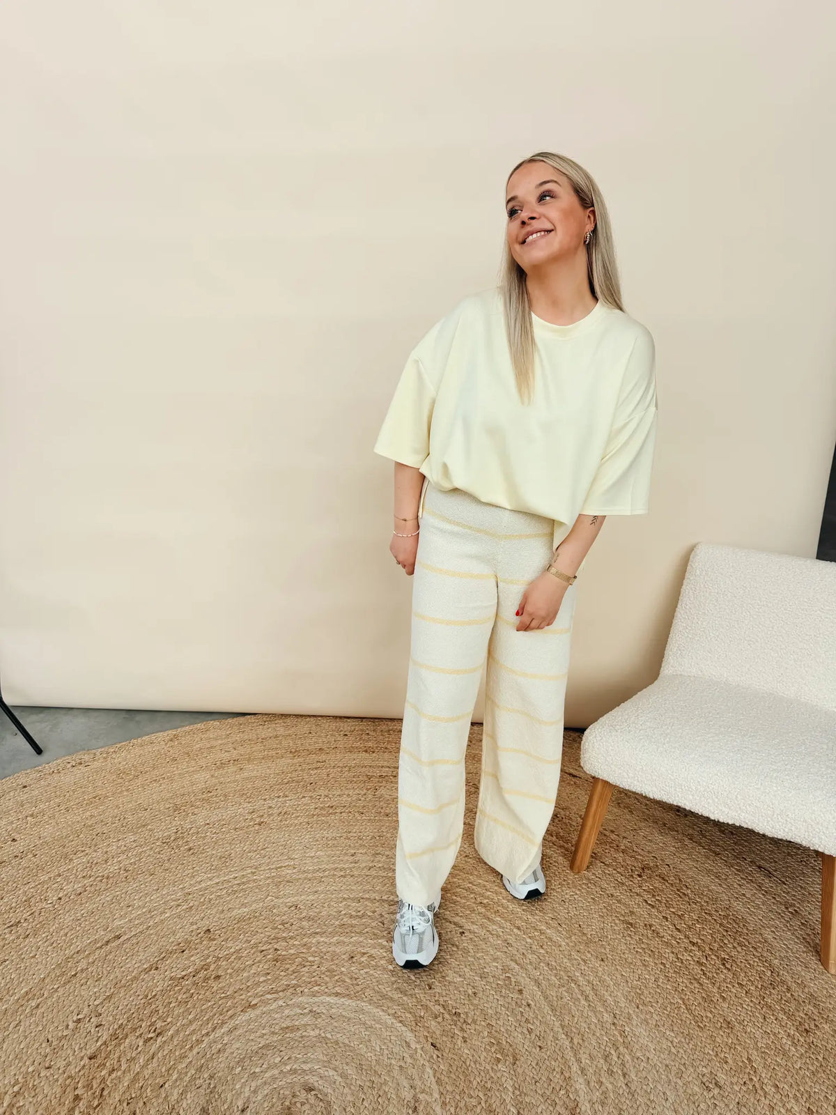Claudine Pantalon Geel