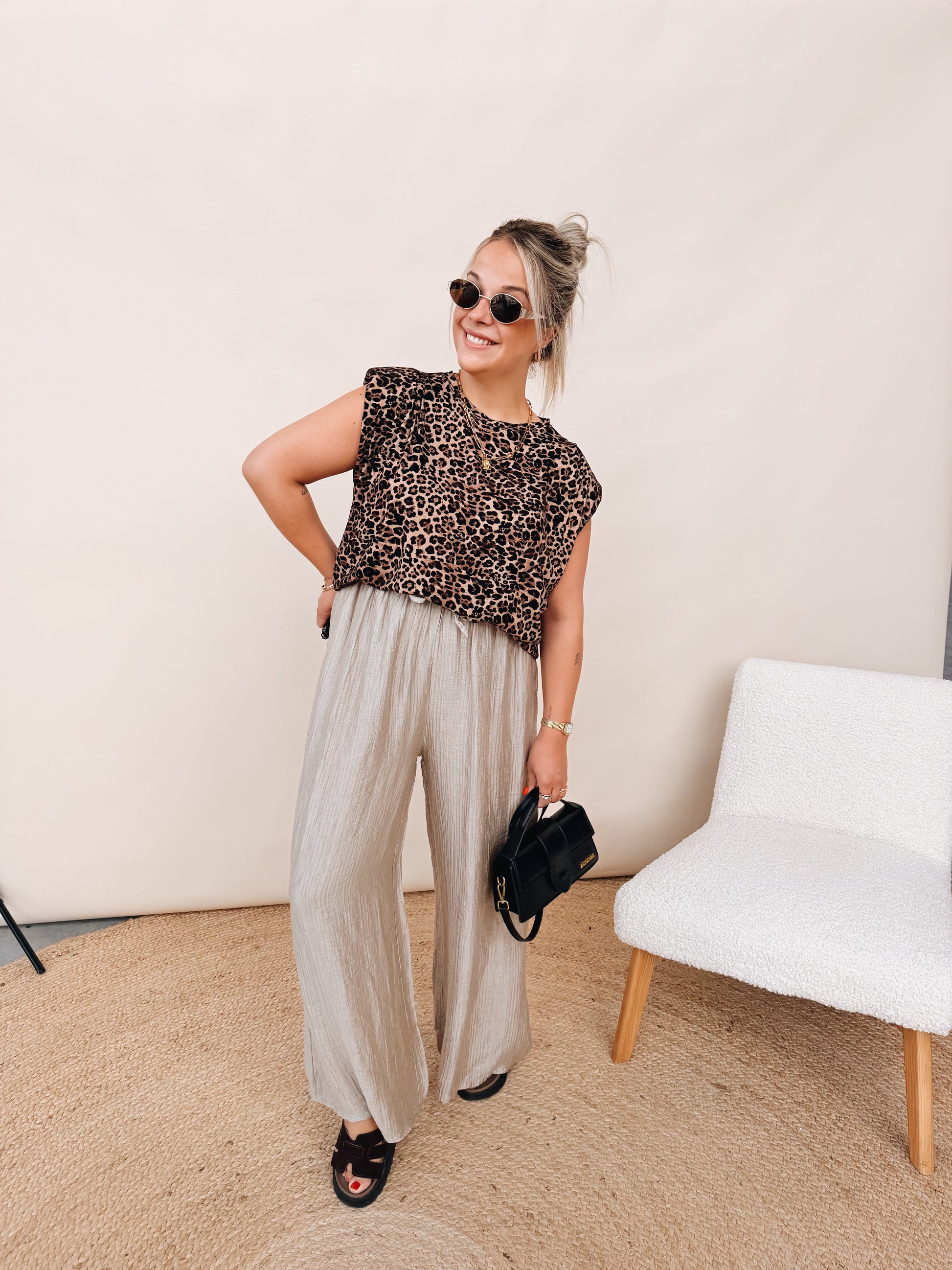 Leonore Pantalon Taupe