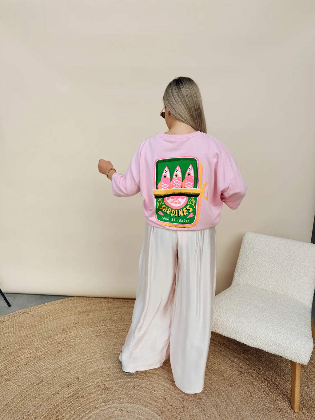 Shirt Sardines Pour Les Toasts Roze