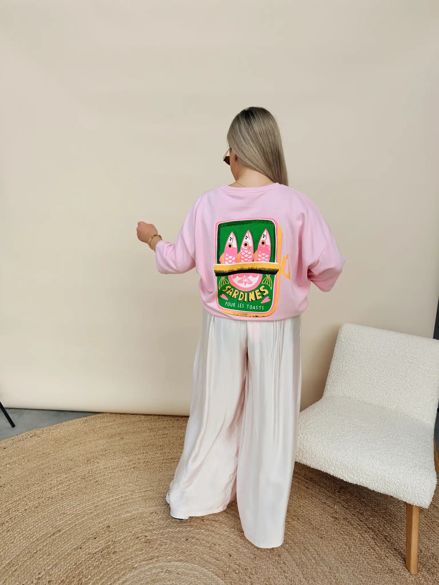 Shirt Sardines Pour Les Toasts Roze