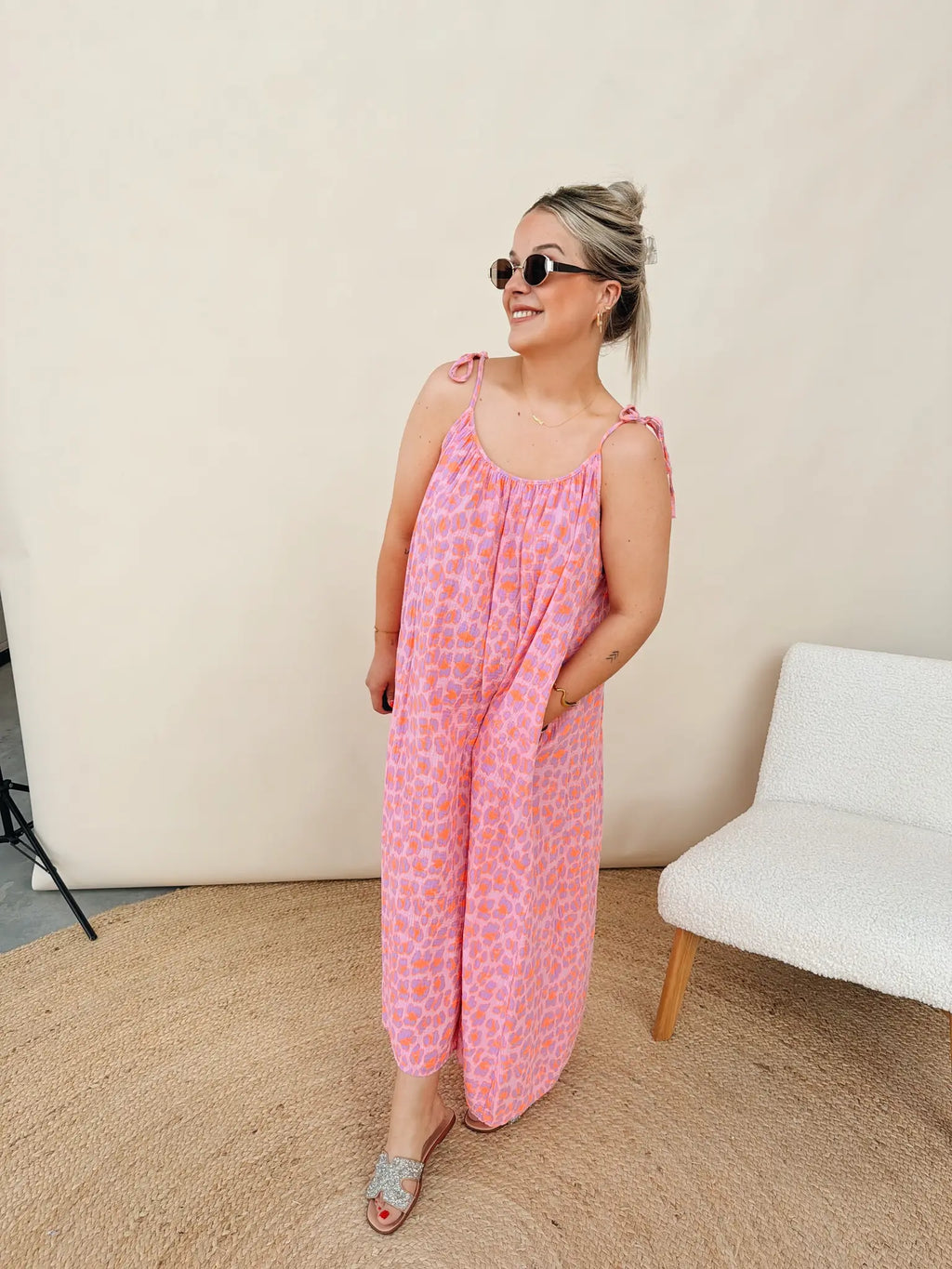 Suzanne Leopard Jurk Lila