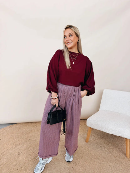 Albertine Top Burgundy