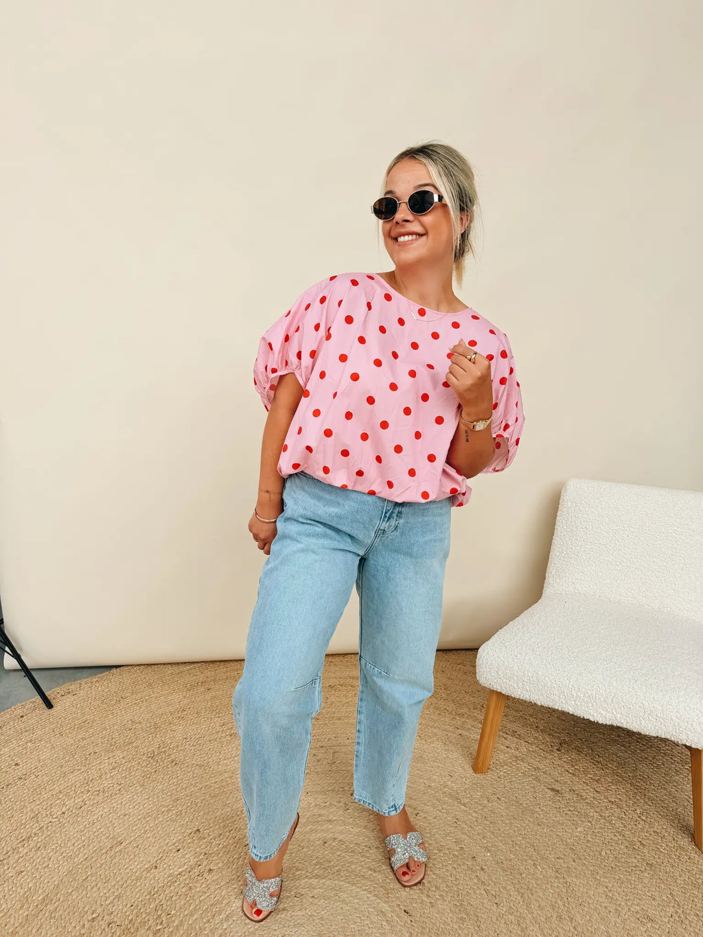 Odette Dot Top Rose