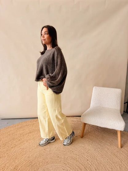 Guusje Knit Bruingrijs
