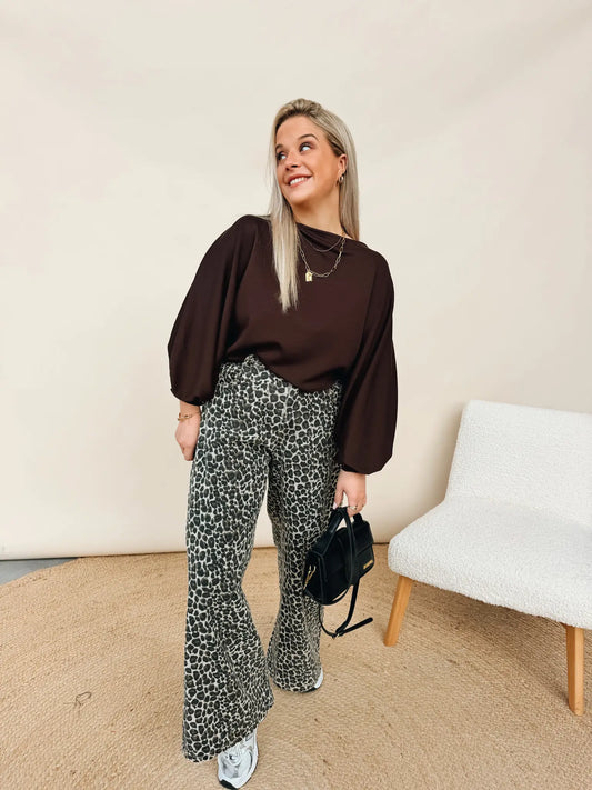 Eugénie Leopard Jeans