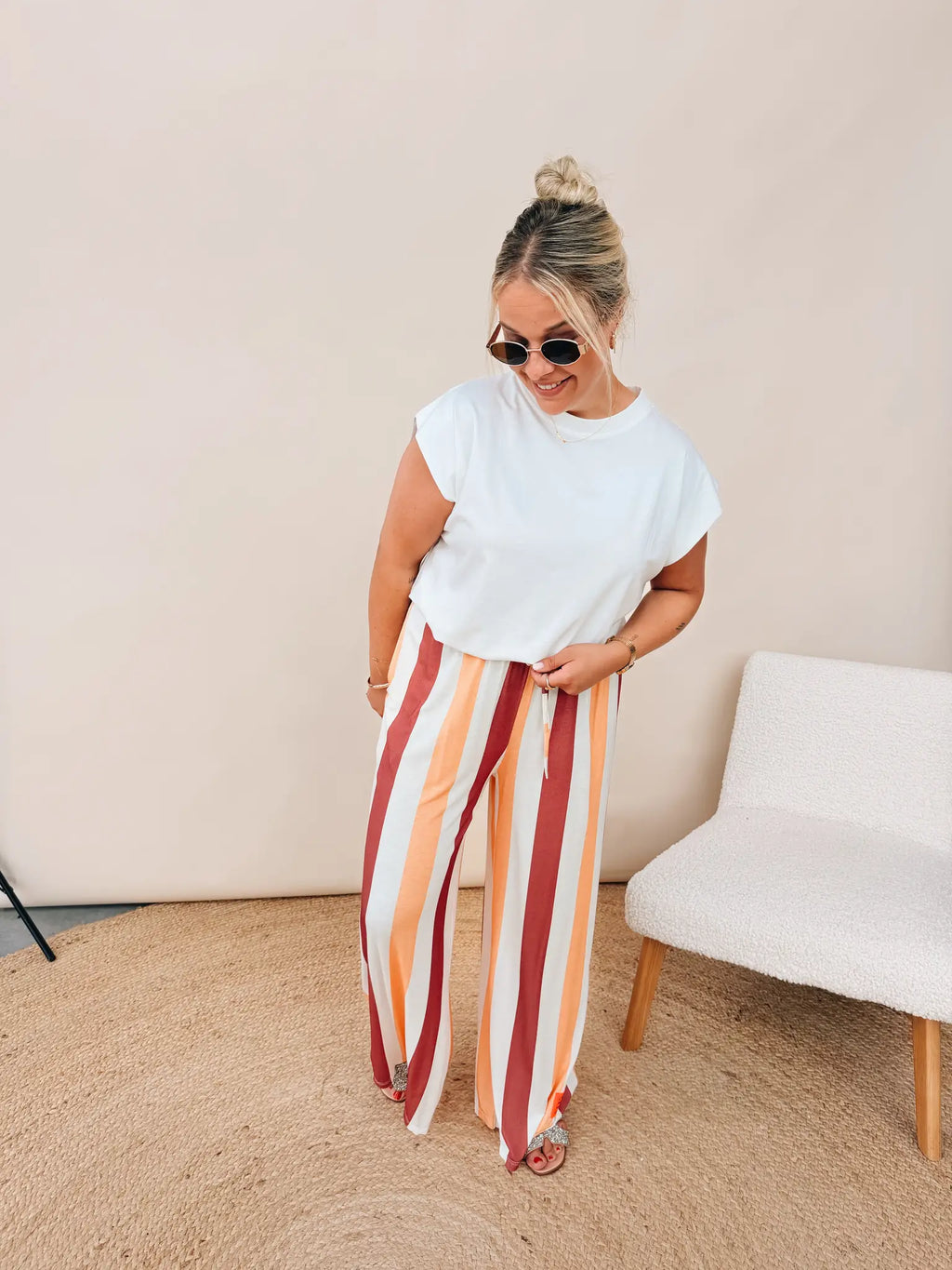 Clarisse Pantalon Bordeaux