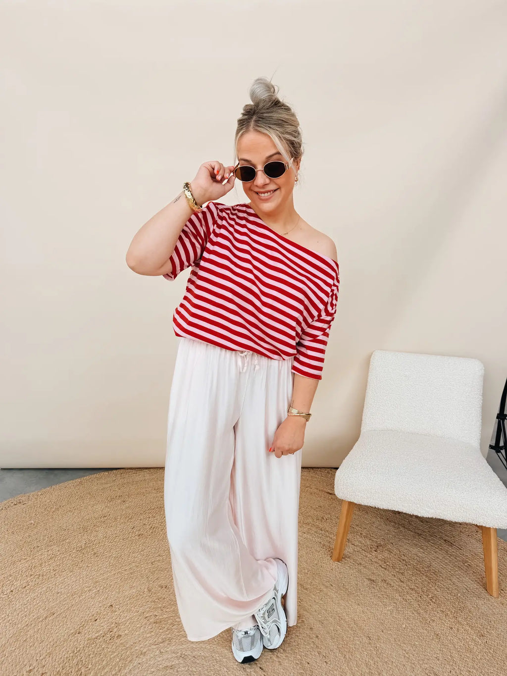 Loret Top Rose/Rood