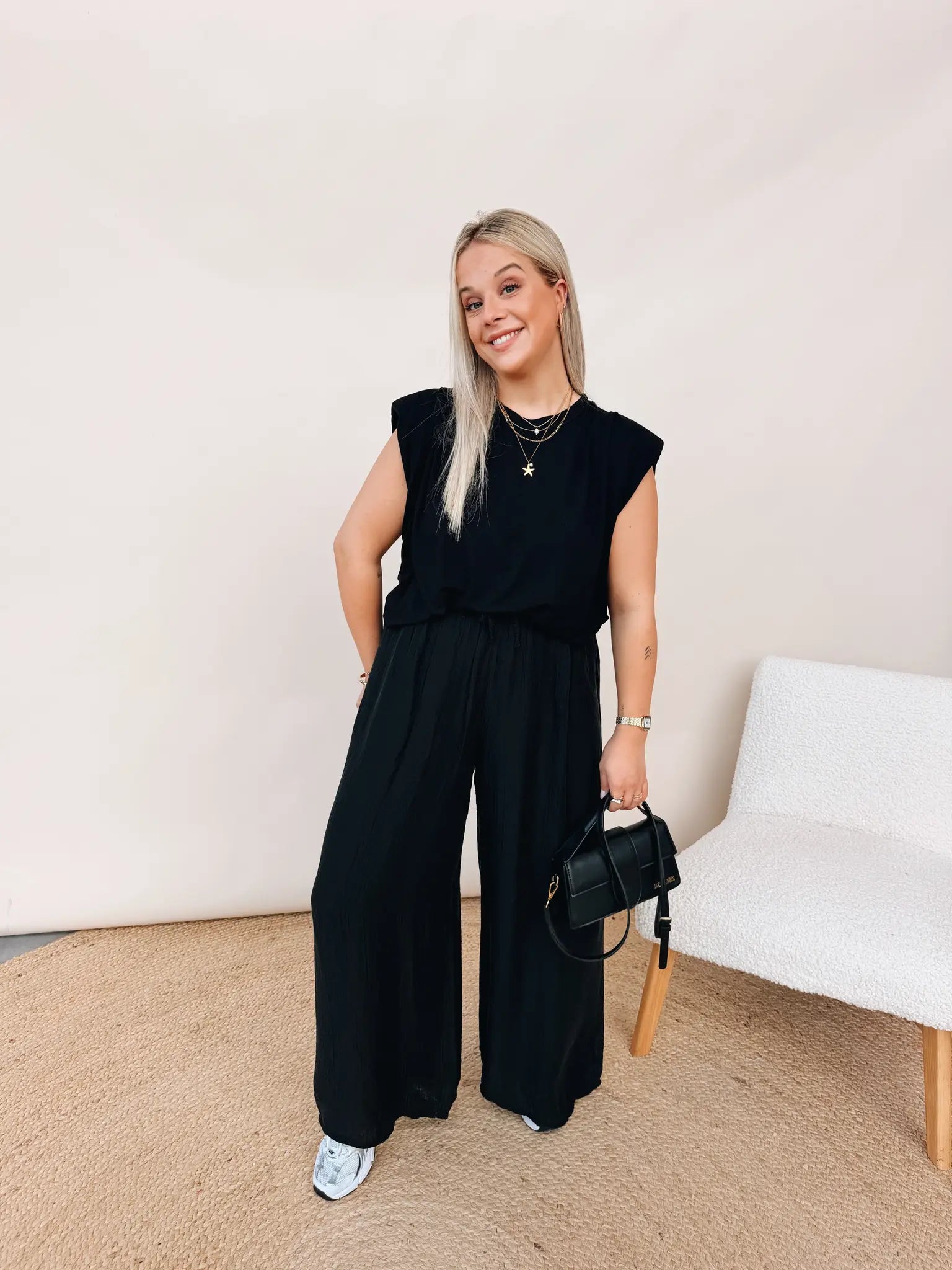 Leonore Pantalon Zwart