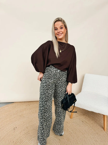 Eugénie Leopard Jeans